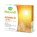 NATURELL, Witamina D3+K2 MK-7, 60 tabletek do ssania
