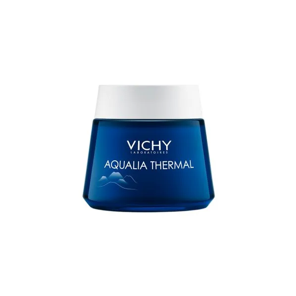 Vichy Aqualia Thermal, nawilżający i regenerujący żel-krem na noc, Night Spa, 75 ml