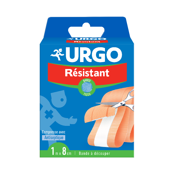 URGO Resistant, Opatrunek o rozmiarach 1 m x 8 cm do cięcia