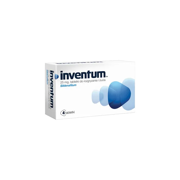 Inventum, 25 mg, tabletki do rozgryzania, żucia, 4 szt.