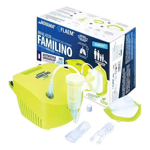 Novama Familino by Flaem, inhalator pneumatyczno-tłokowy dla dzieci i dorosłych