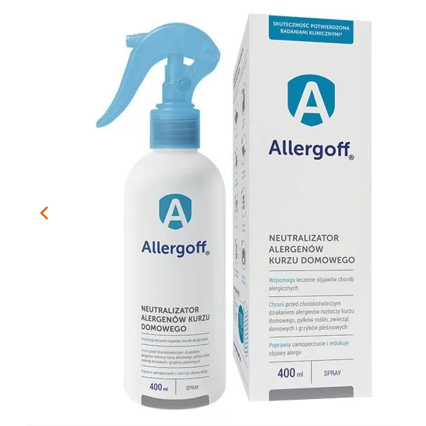 Allergoff, neutralizator alergenów kurzu domowego, spray, 400 ml