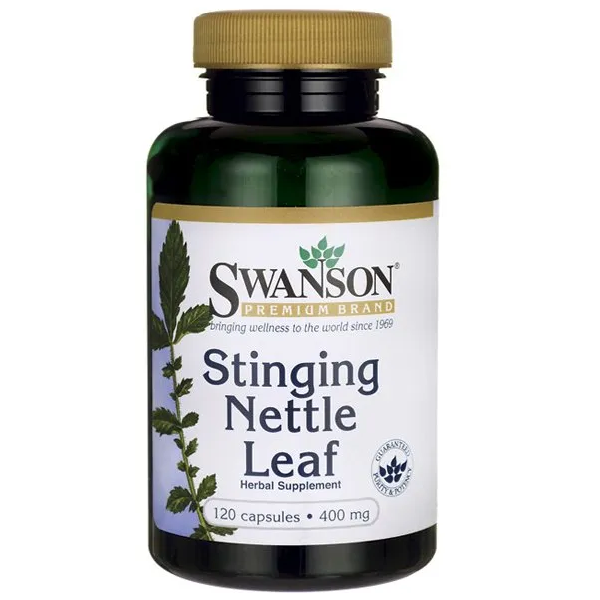 Swanson Stinging Nettle Leaf, liście pokrzywy, 120 kapsułek