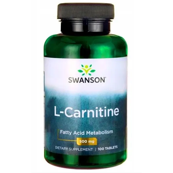 Swanson L-Carnitine, L-karnityna 500 mg, 100 tabletek