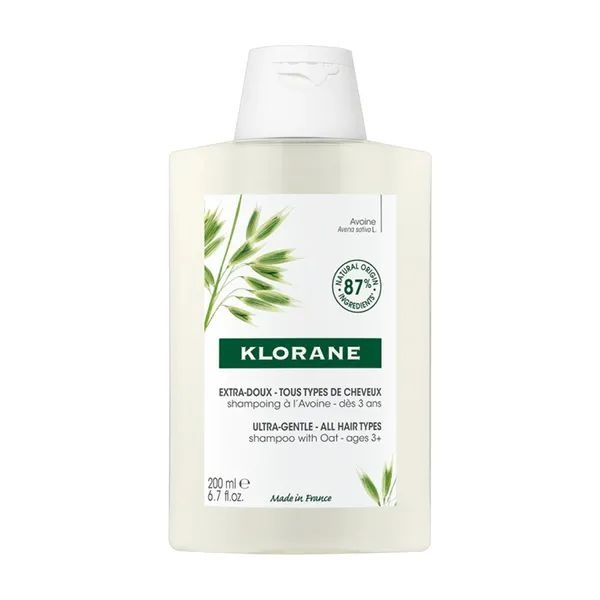 Klorane, ultrałagodny szampon z owsem, 200 ml