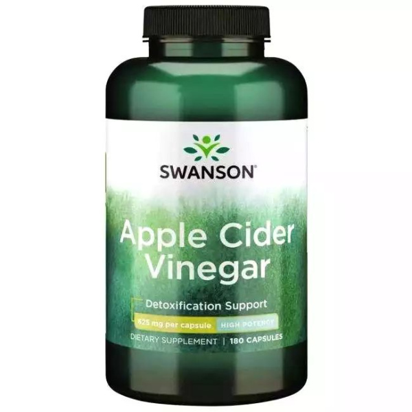 SWANSON Apple Cider Vinegar 625 mg, 180 kapsułek
