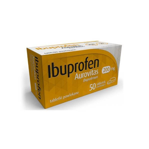 Ibuprofen Aurovitas 200mg, 50 tabletek