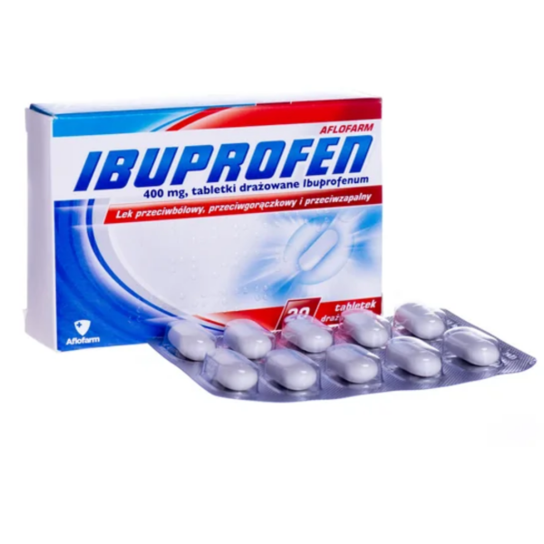 Ibuprofen Aflofarm 400 mg, 20 tabletek drażowanych