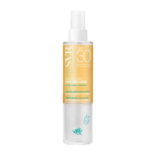 SVR Sun Secure Eau Solaire, ultra-lekki ochronny spray przeciwsłoneczny SPF 30, 200 ml