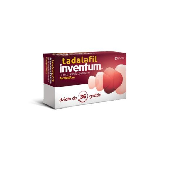 Tadalafil Inventum, 10 mg, tabletki powlekane, 2 sztuki