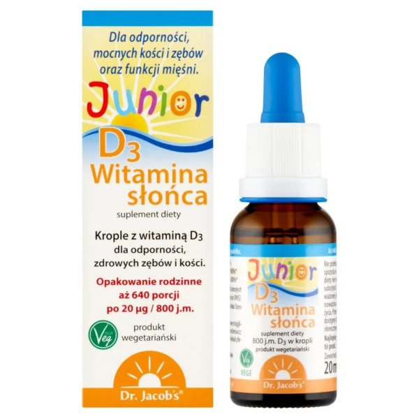 Dr. Jacobs Witamina Słońca D3 Junior, Krople