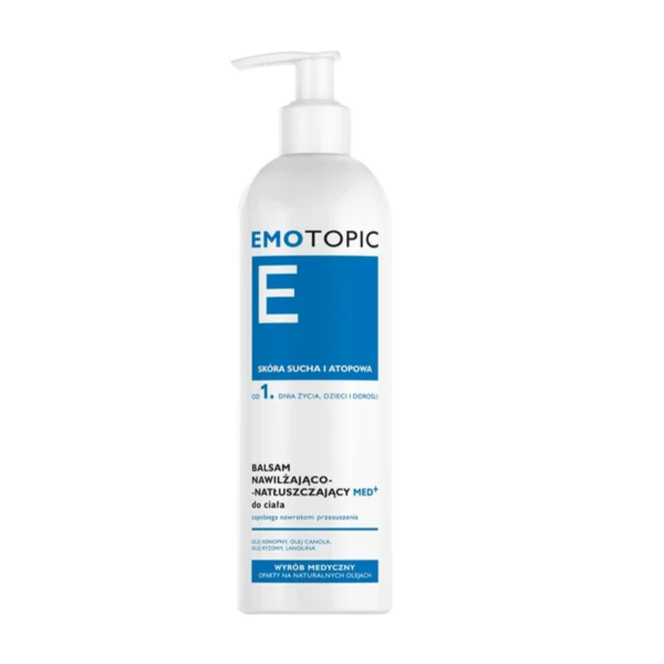 Emotopic MED+ balsam nawilżająco-natłuszczający do ciała do codziennego stosowania, 400 ml