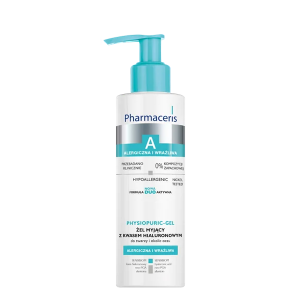Pharmaceris A Physiopuric-gel żel myjący z kwasem hialuronowym do twarzy i okolic oczu 190 ml