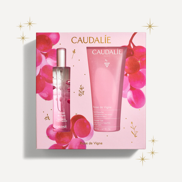 Caudalie Rose De Vigne Zestaw prezentowy: Woda 50ml + Żel pod prysznic 200ml