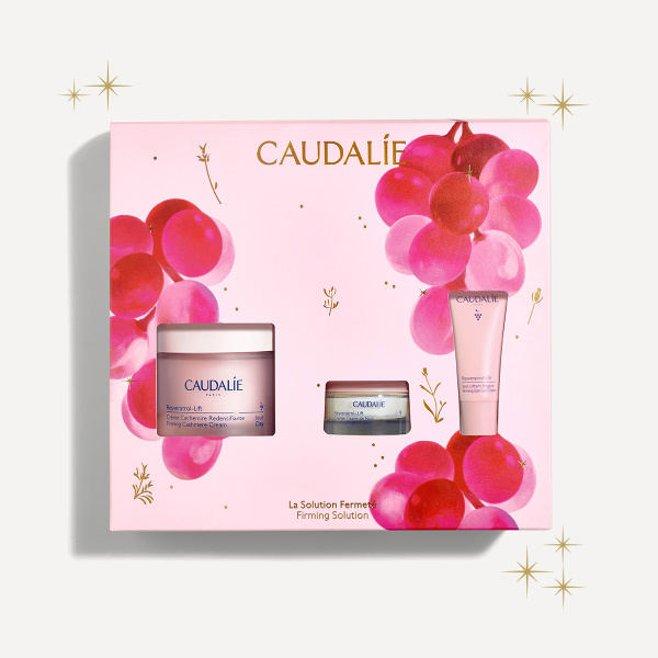 Caudalie Resveratol Zestaw prezentowy: Krem-kaszmir 50ml + Krem na noc 15ml + Krem pod oczy 50ml