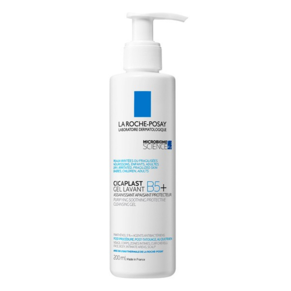 La Roche-Posay Cicaplast Gel Lavant B5+, żel myjący do delikatnej i podrażnionej skóry, 200 ml
