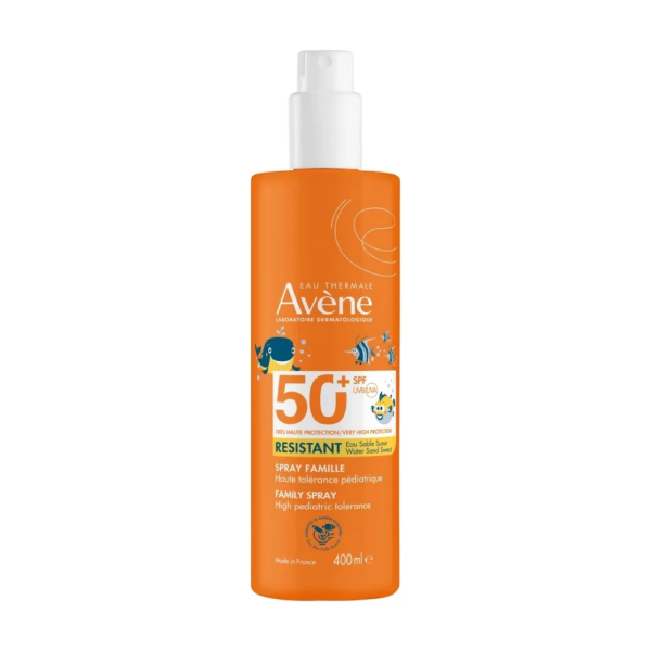 Avene Sun Bardzo wysoka ochrona Spray dla rodziny SPF50+, 400ml