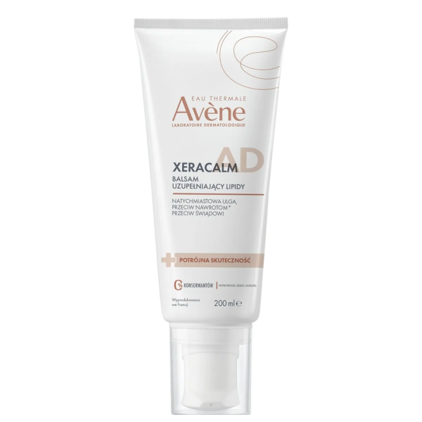 Avène XeraCalm A.D Balsam uzupełniający lipidy do skóry bardzo suchej, atopowej i nadwrażliwej, 200 ml