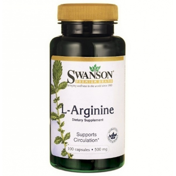 Swanson L-arginina 500 mg, 100 kapsułek