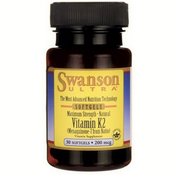 Swanson Naturalna witamina K2 (MK-7) 200 µg, 30 kapsułek